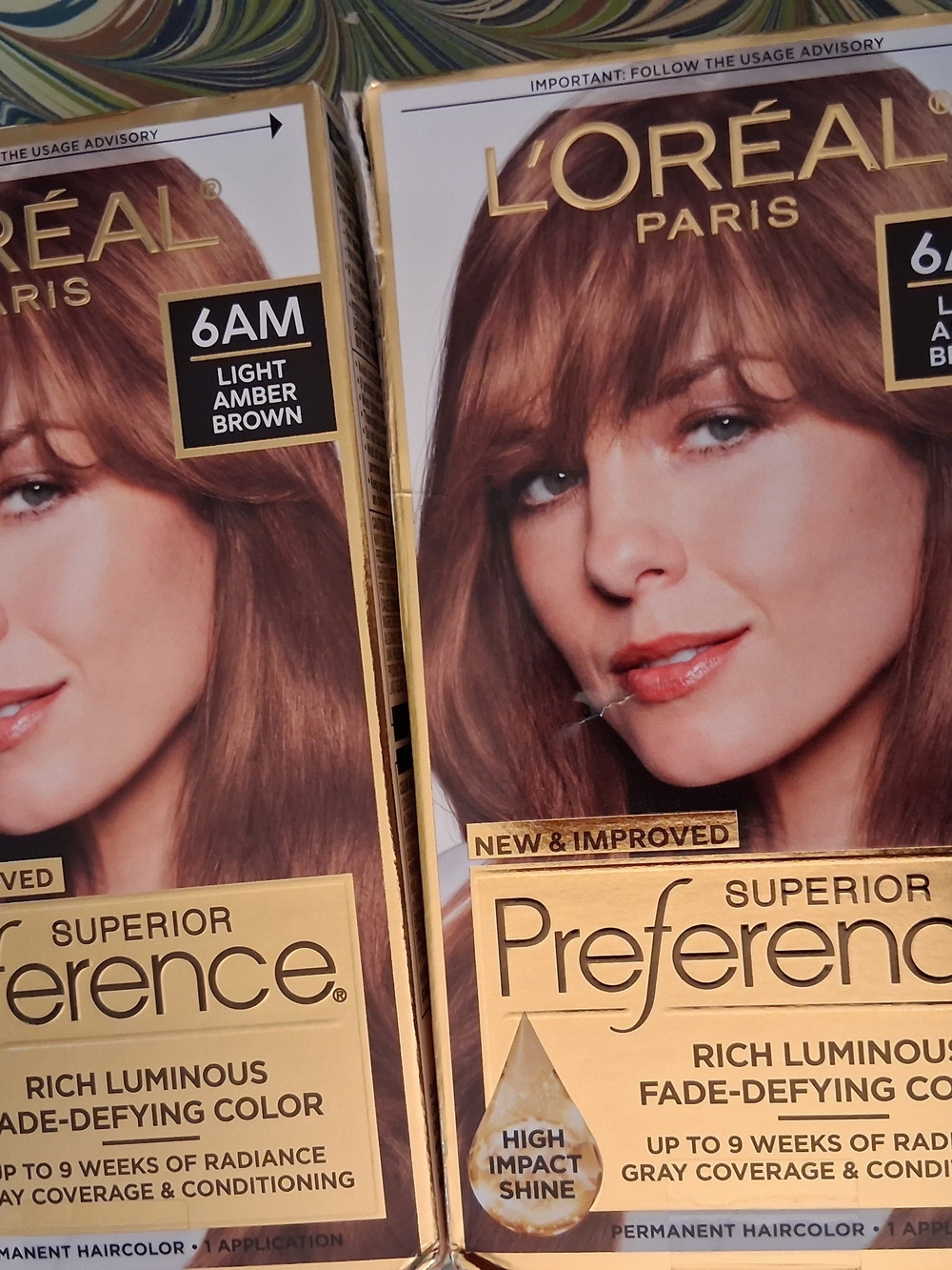 L'Oreal Paris Preference 6AM Light Amber Brown Hair Color 2 BOXES